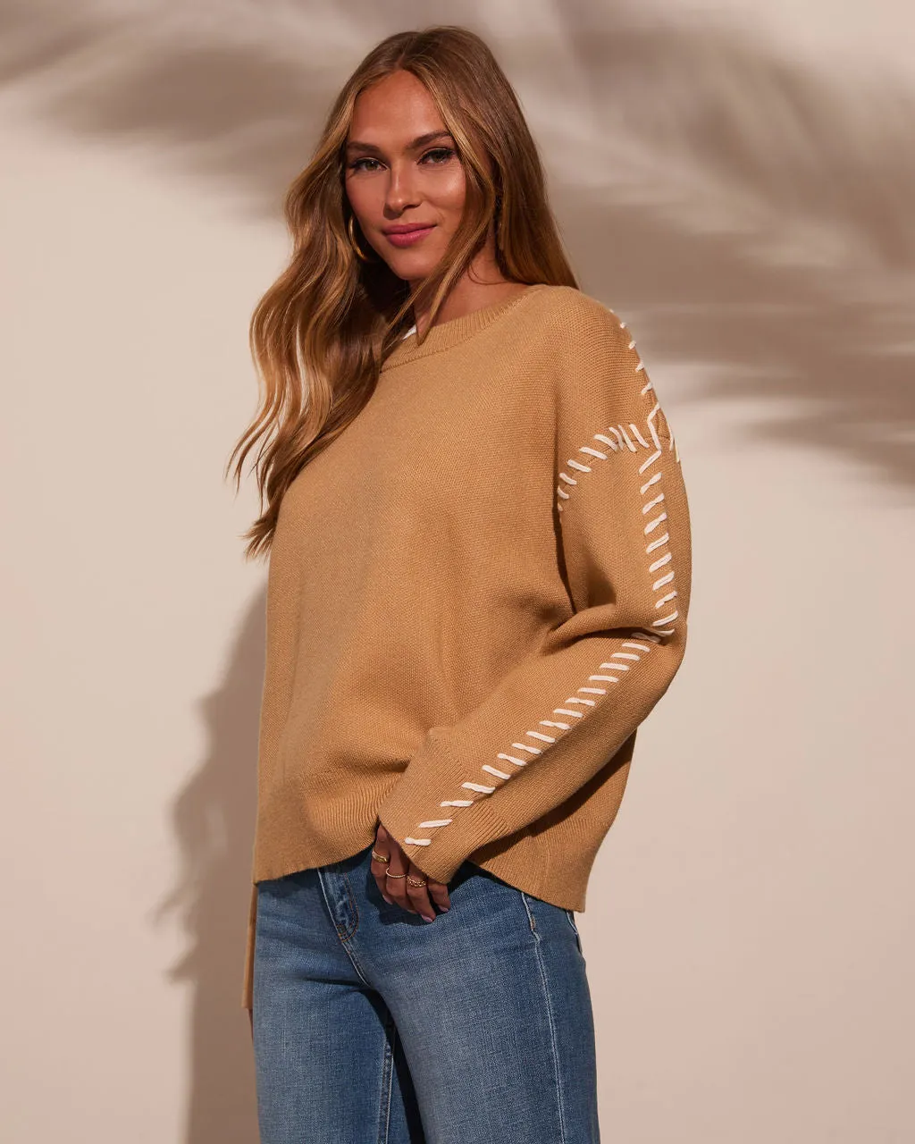 Alyana Contrast Stitch Sweater