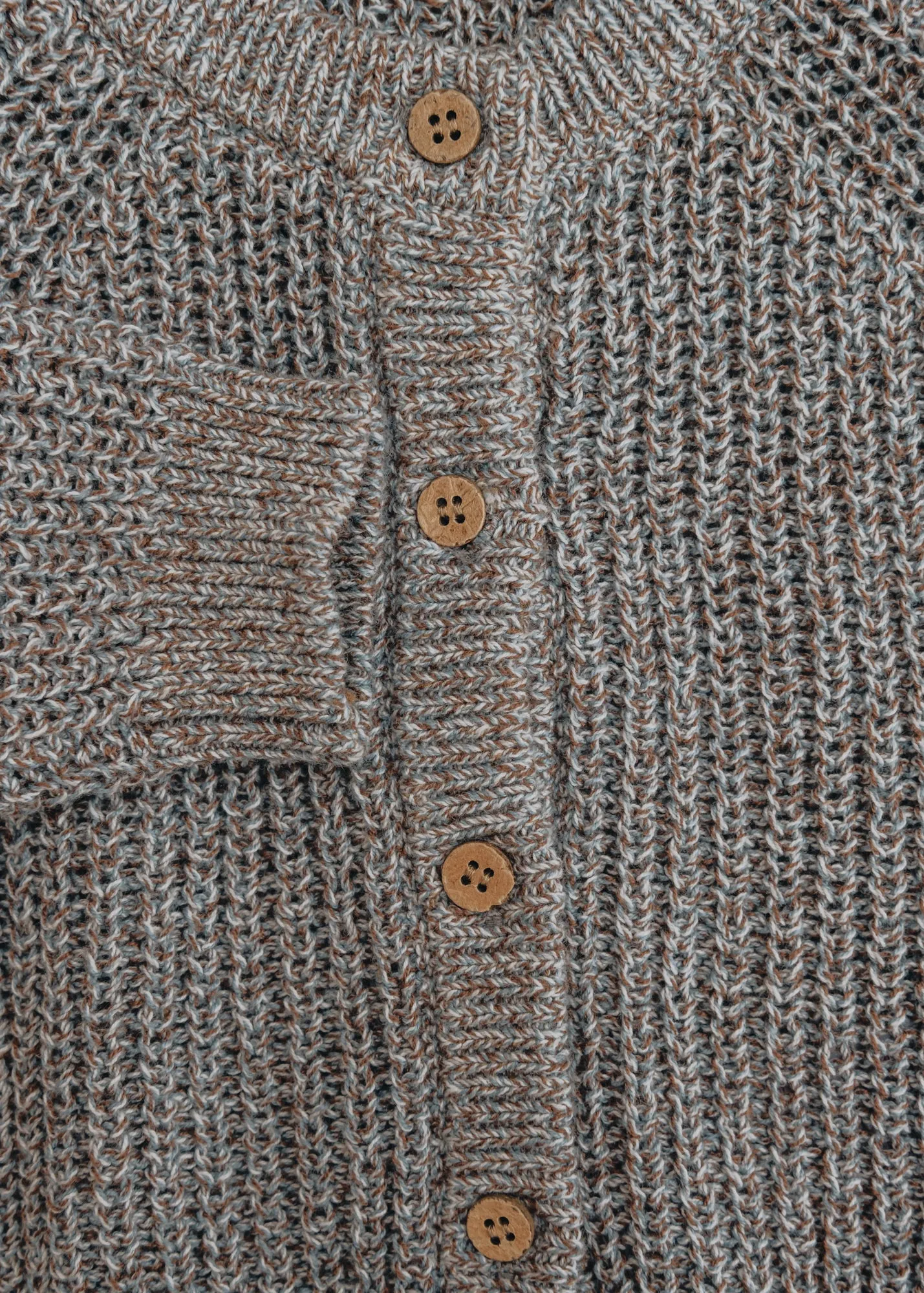 Babies' Knitted Cardigan in Sky Grey