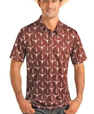 BM51T03975 - Rock & Roll Men's SS Polo- Maroon