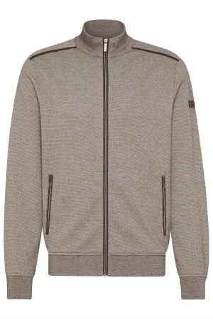 Bugatti - Full Zip Sweatshirt Jacket, Beige