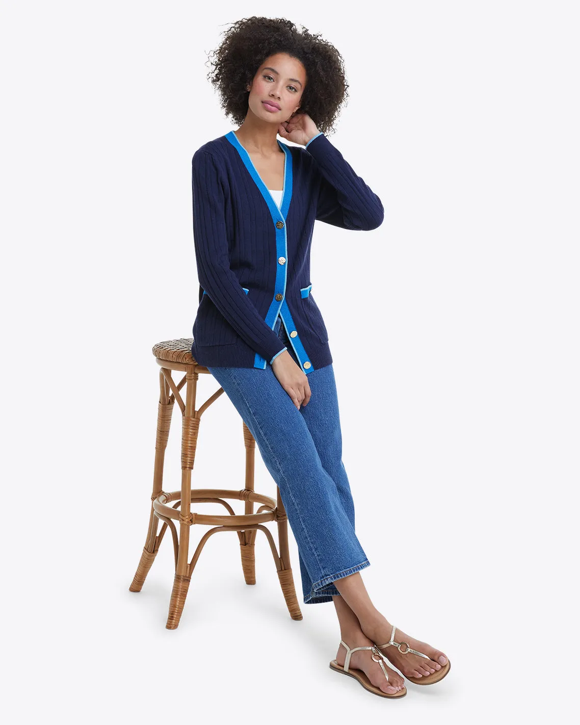 Cassadee Cardigan in Navy