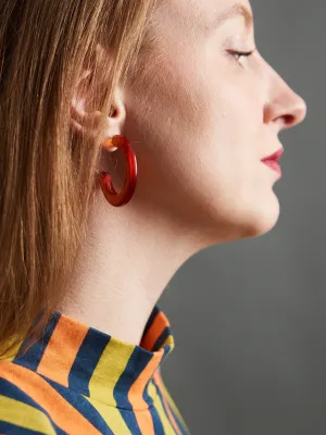 Curved Resin Hoops - Tortoiseshell