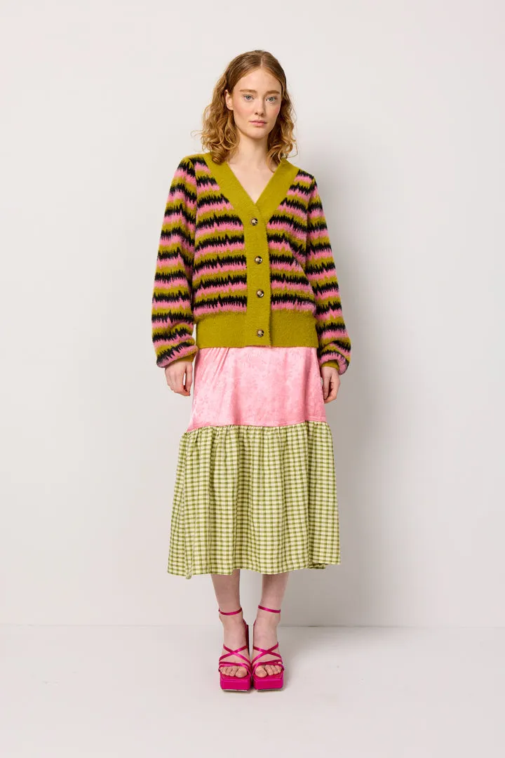 Dakota Knit Cardigan - Mix stripe