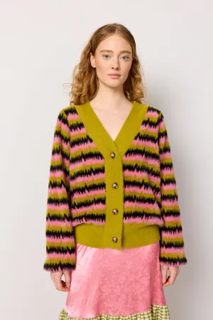 Dakota Knit Cardigan - Mix stripe