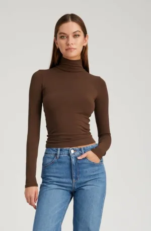 Dark Chocolate City Long Sleeve Turtleneck