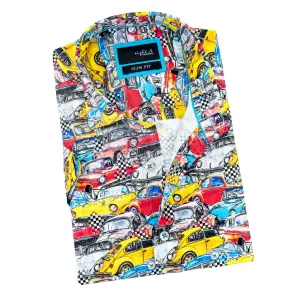 Drive My Car Short Sleeve Button Down Shirt