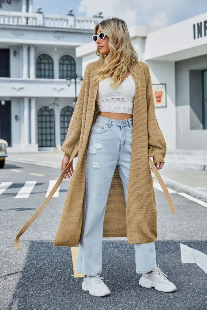 Flytonn-Fall Outfits Women Outwear Streetwear -women's outerwear women's coat New Fashion Loose Solid Color Knitted Cardigan Coat