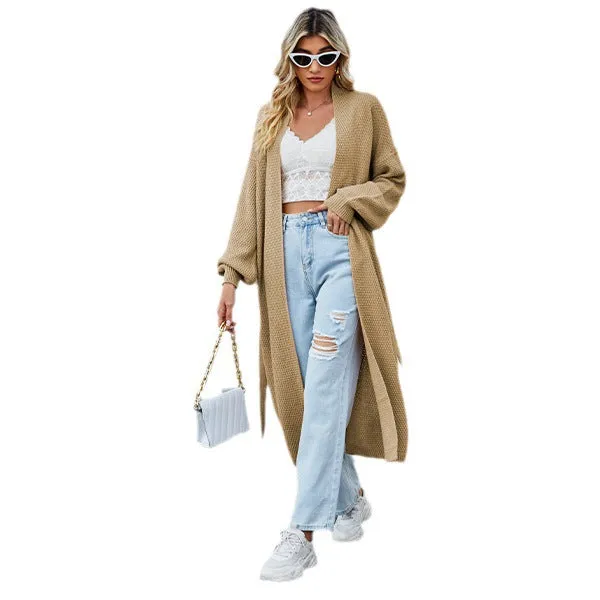 Flytonn-Fall Outfits Women Outwear Streetwear -women's outerwear women's coat New Fashion Loose Solid Color Knitted Cardigan Coat