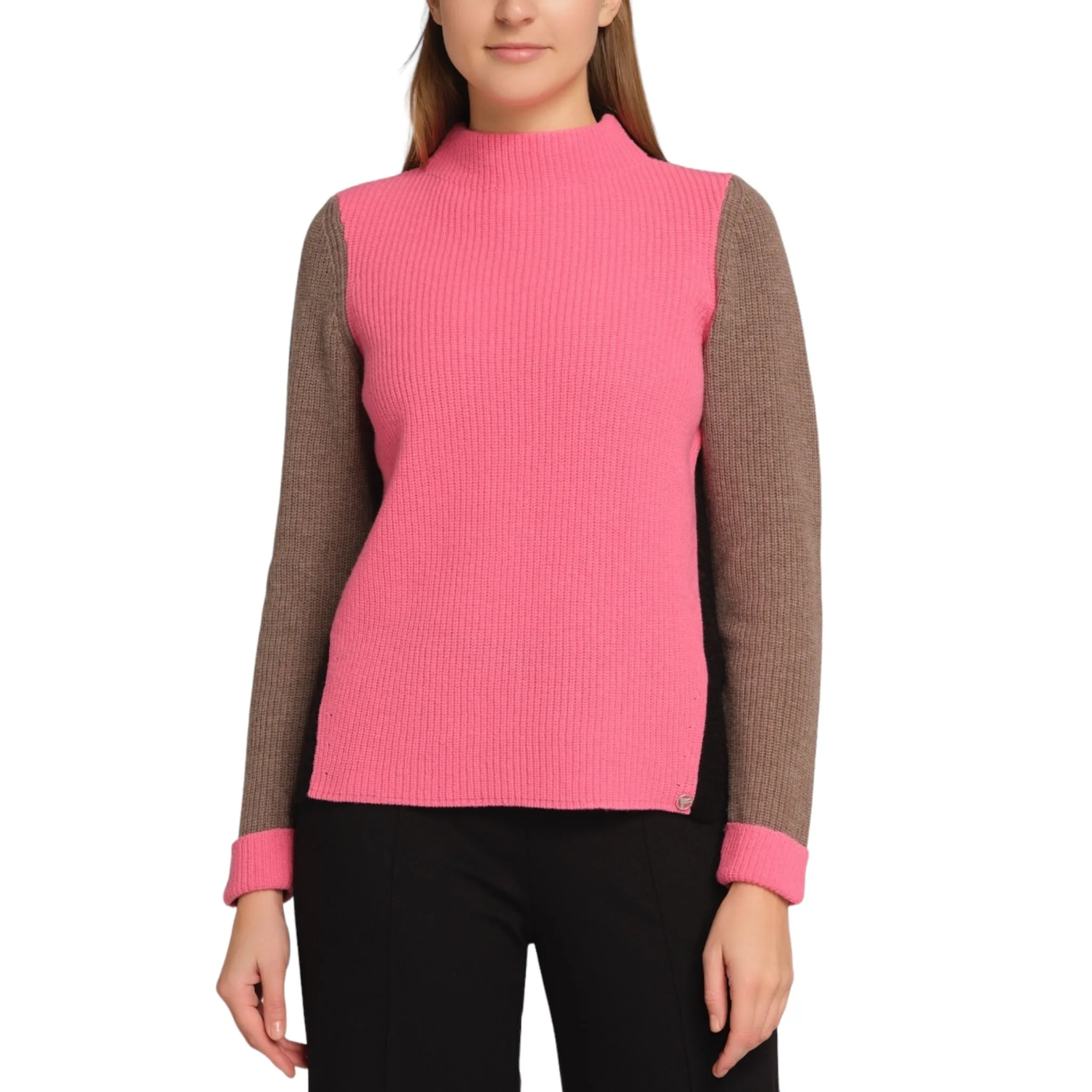 Gollehaug Mrs Knit High Neck Sweater Pink