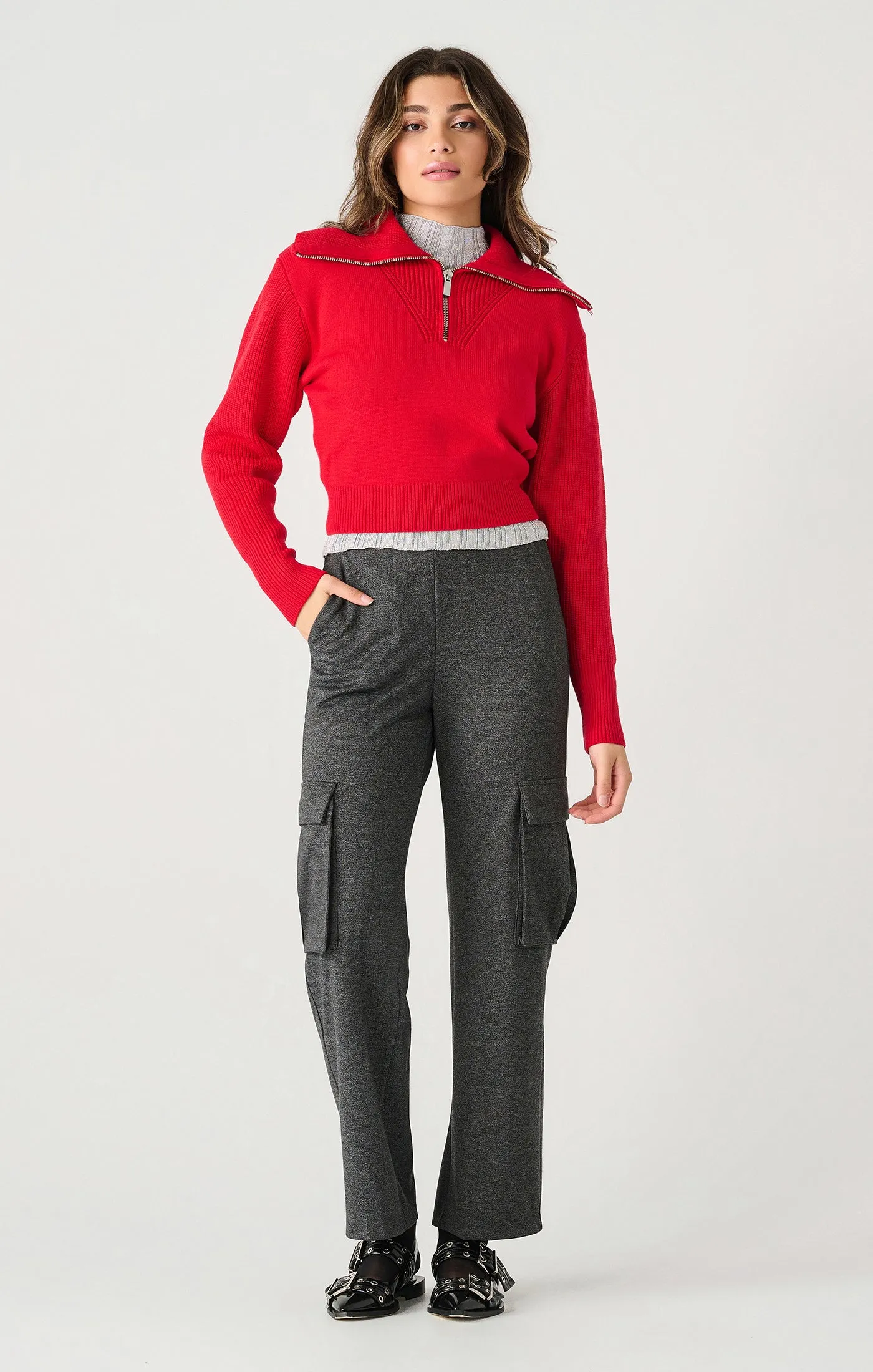 Half Zip Textured Sweater (Dex)