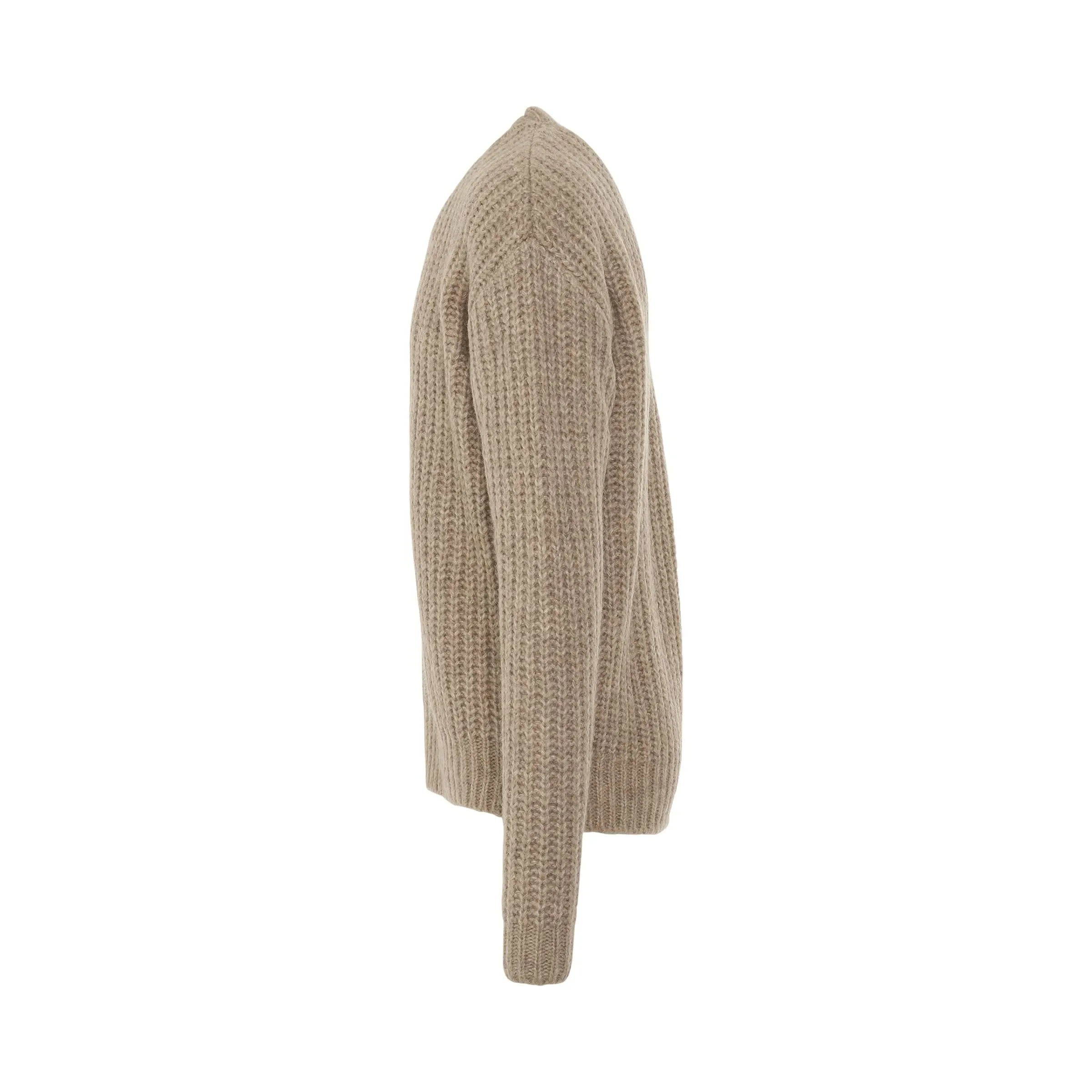 Heavy Rib Sweater in Wheat