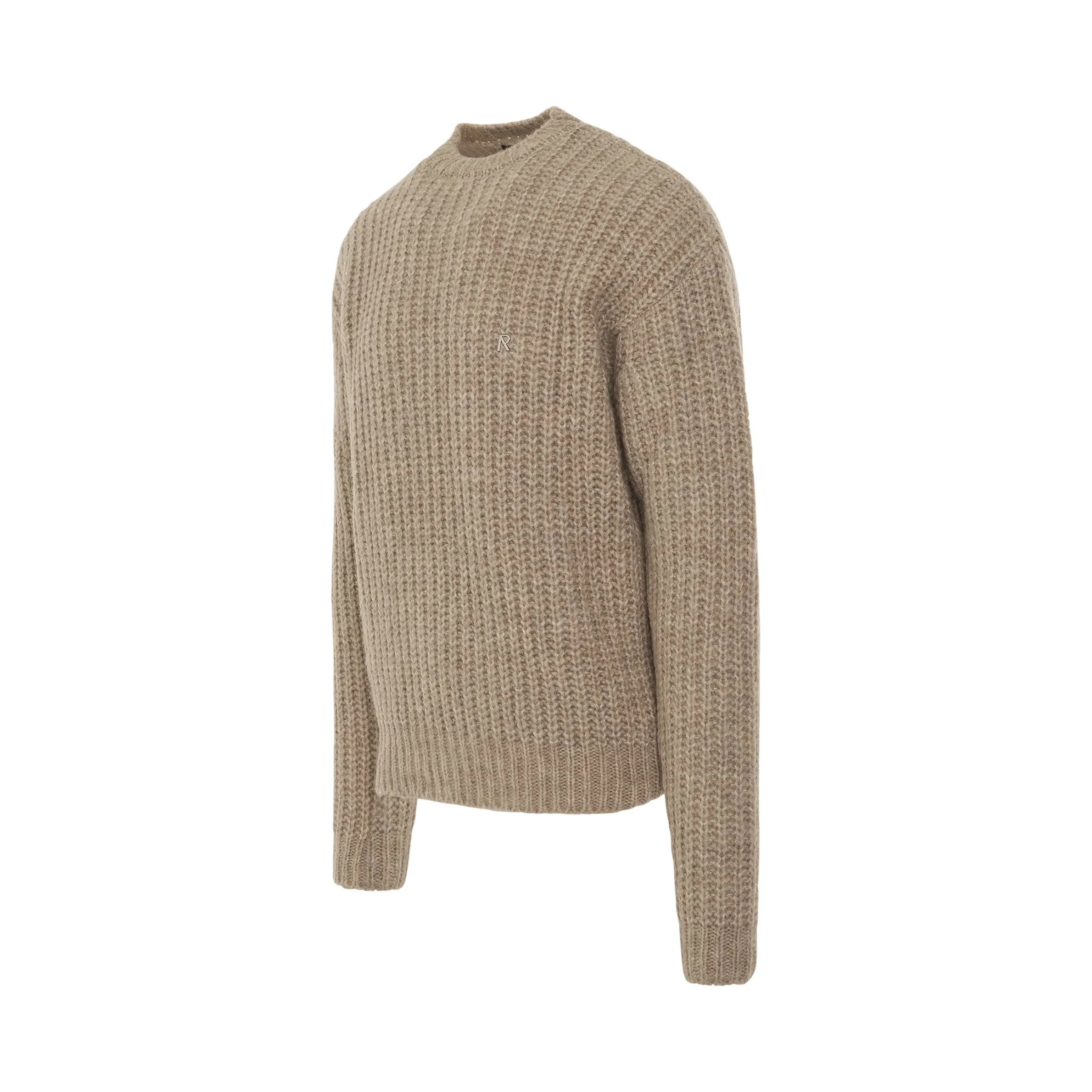 Heavy Rib Sweater in Wheat