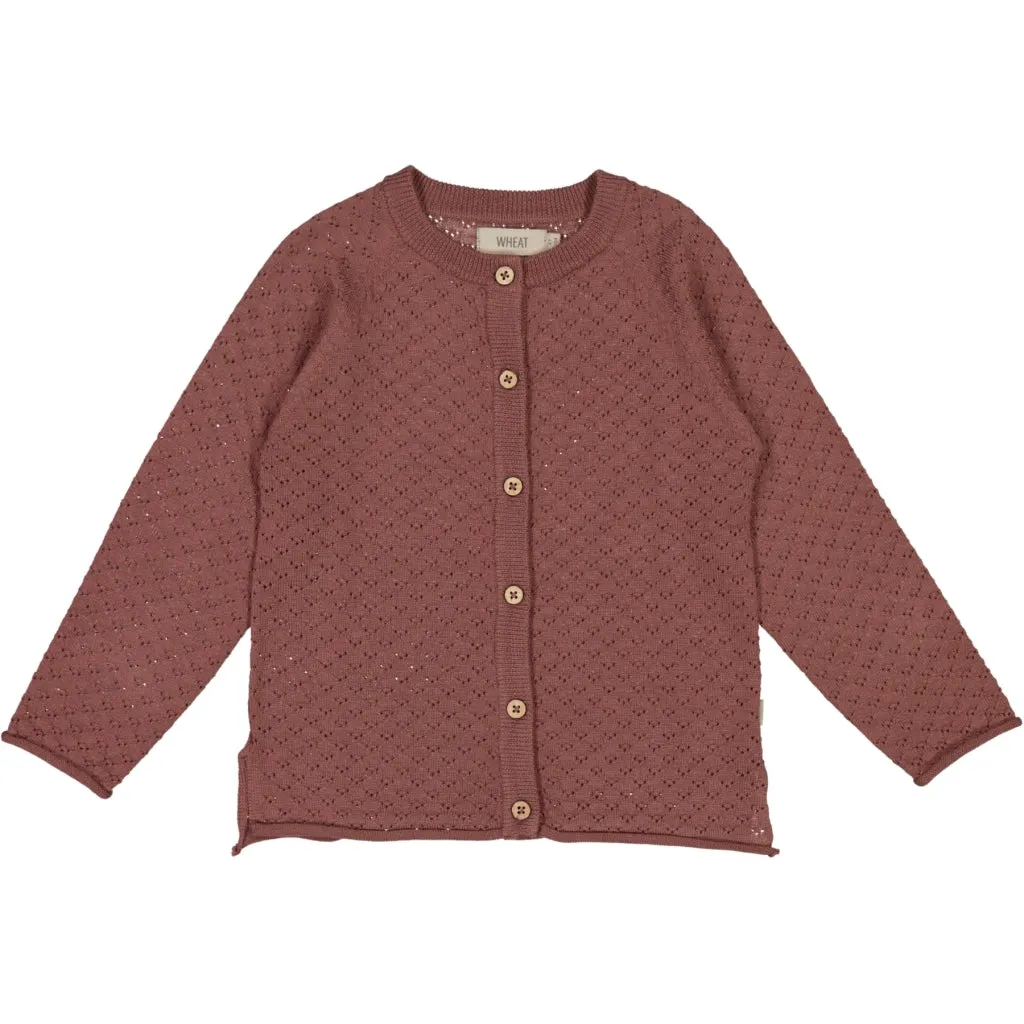 Knit Cardigan Hera - rose brown