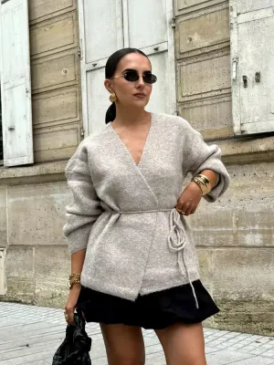 Larsa V Neck Knitted Cardigan