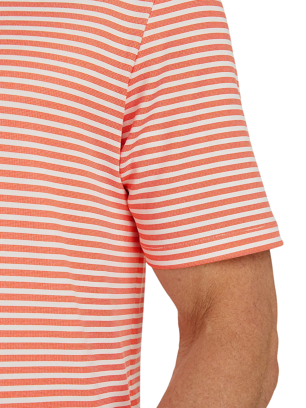 Performance Blend Three Button Polo - Coral