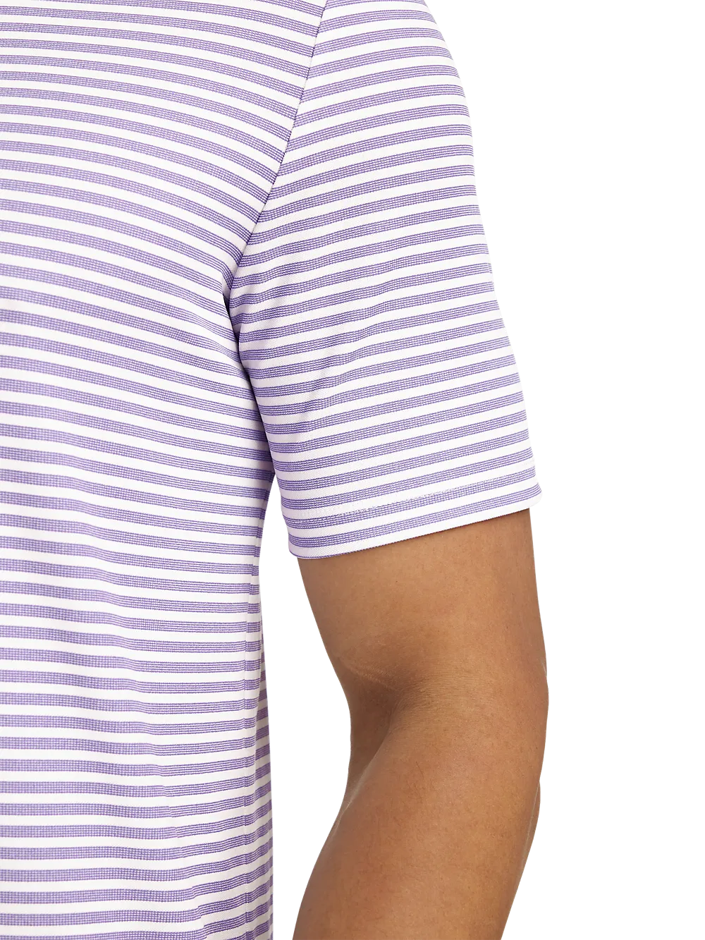 Performance Blend Three Button Polo - Purple