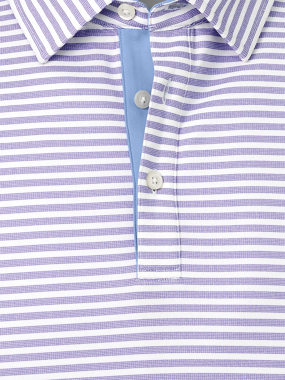 Performance Blend Three Button Polo - Purple