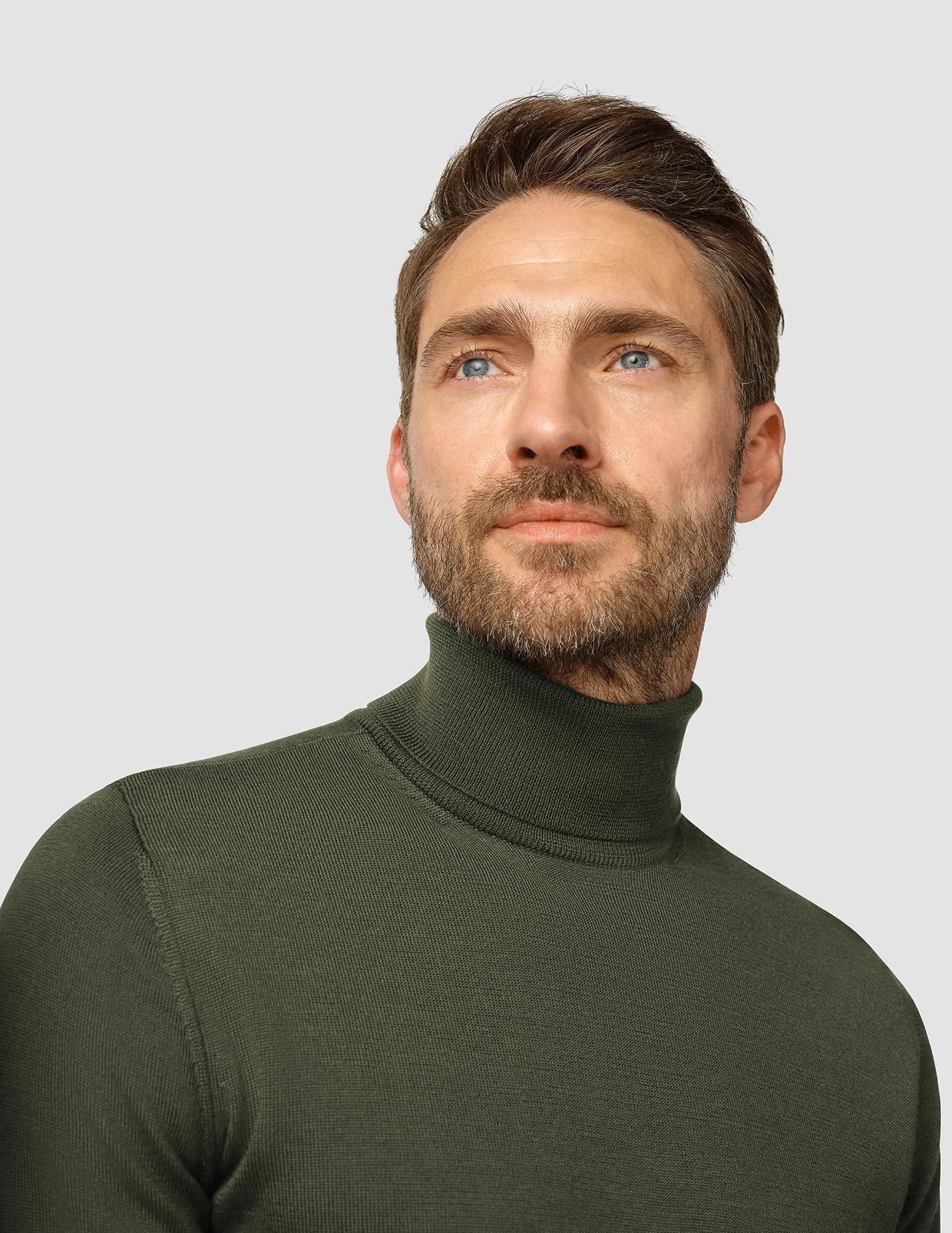 Premium Merino Turtleneck Nightfall Green