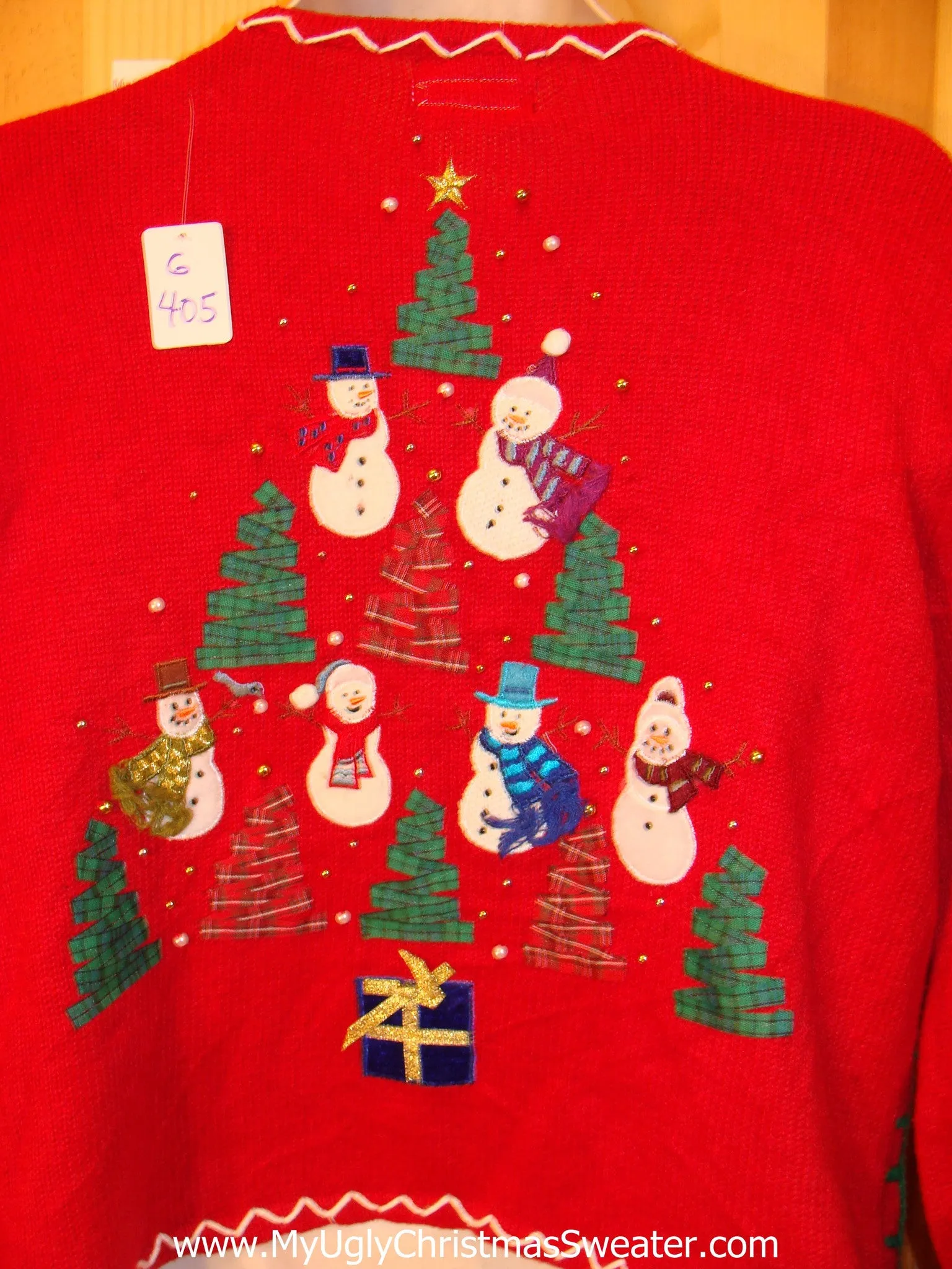 Red Two Sided Light Up Ugly Christmas Sweater