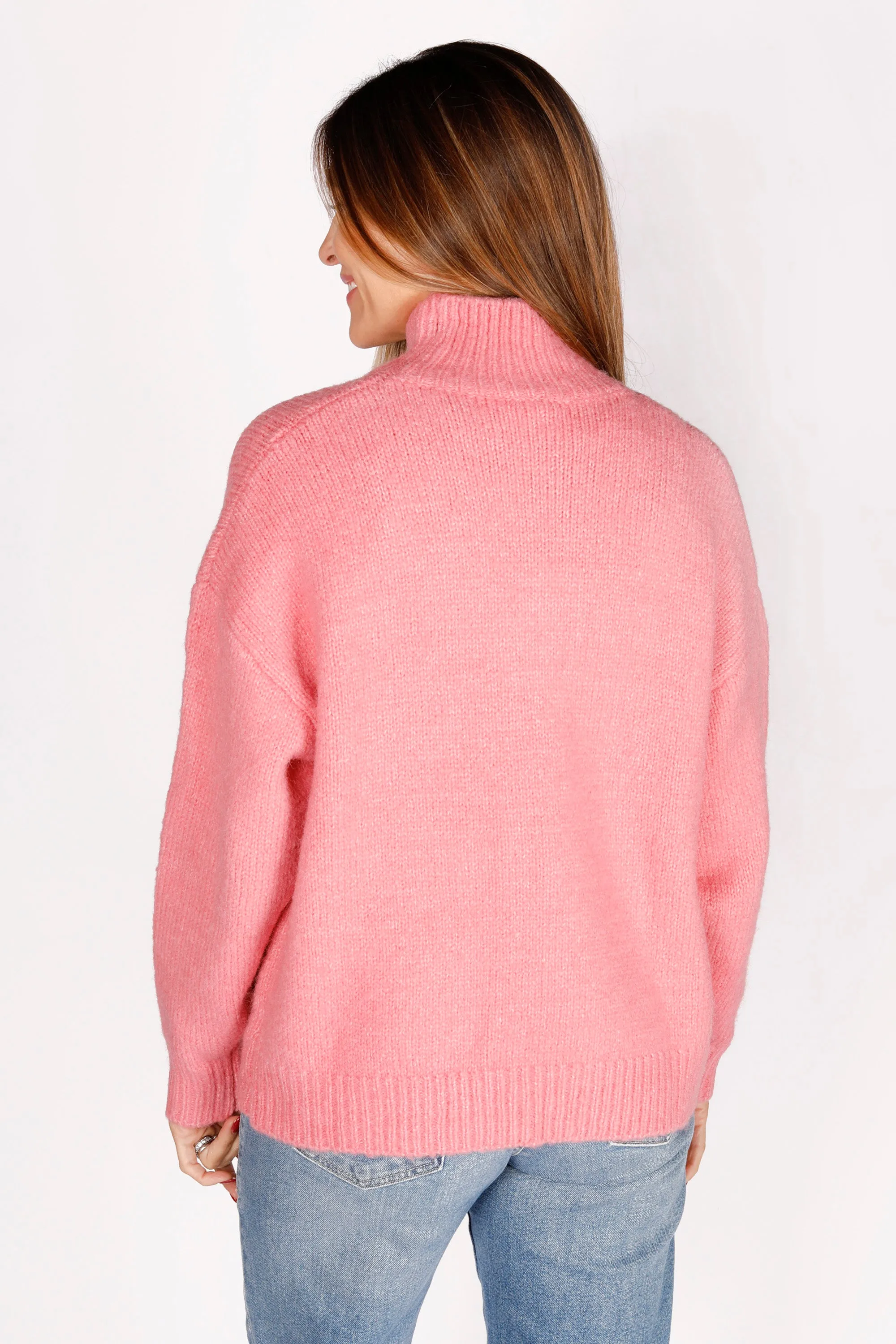 Rose Mock Neck Sweater