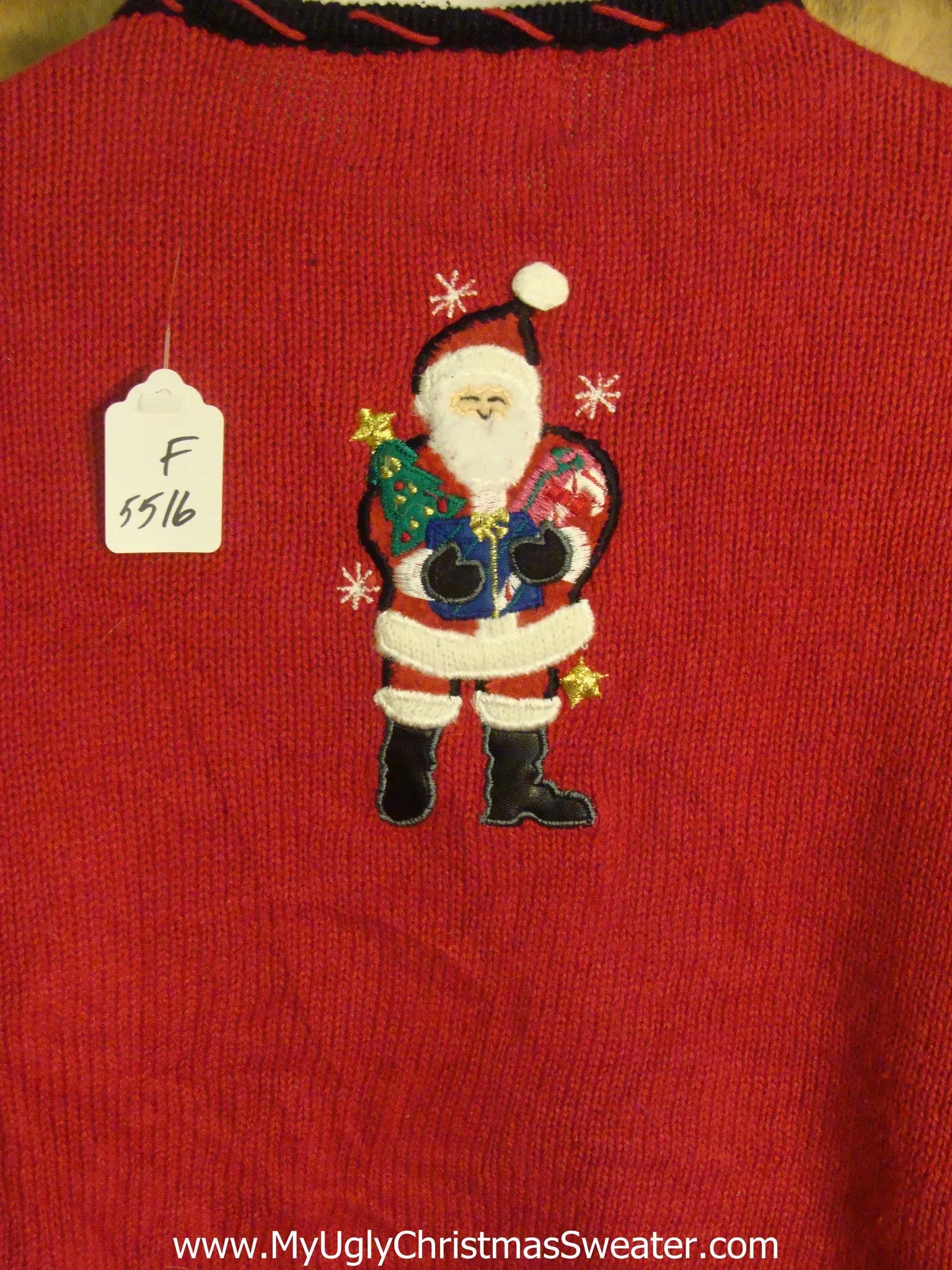 Santas Delivering Holiday Cheer Funny Ugly Sweater for a Christmas Party