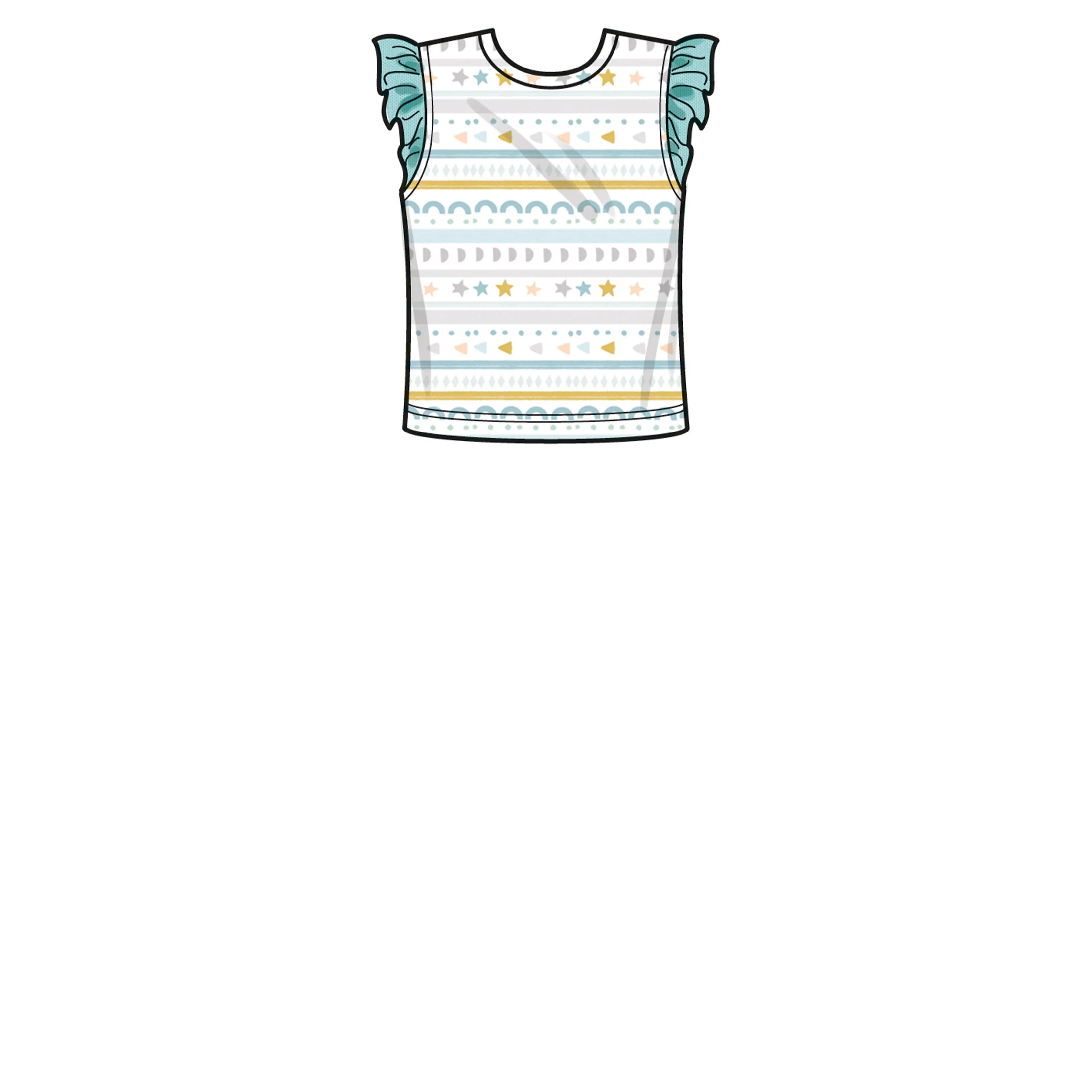 Simplicity Pattern SS9616 Babies' Tee-Shirts, Jacket, Pants and Hat