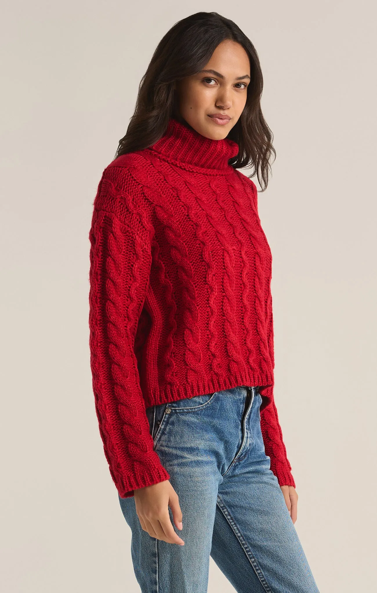 Tied To You Sweater - Haute Red