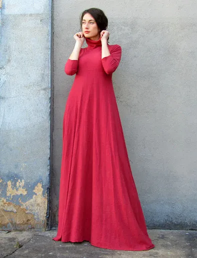 Turtleneck Eclipse Wanderer Long Dress