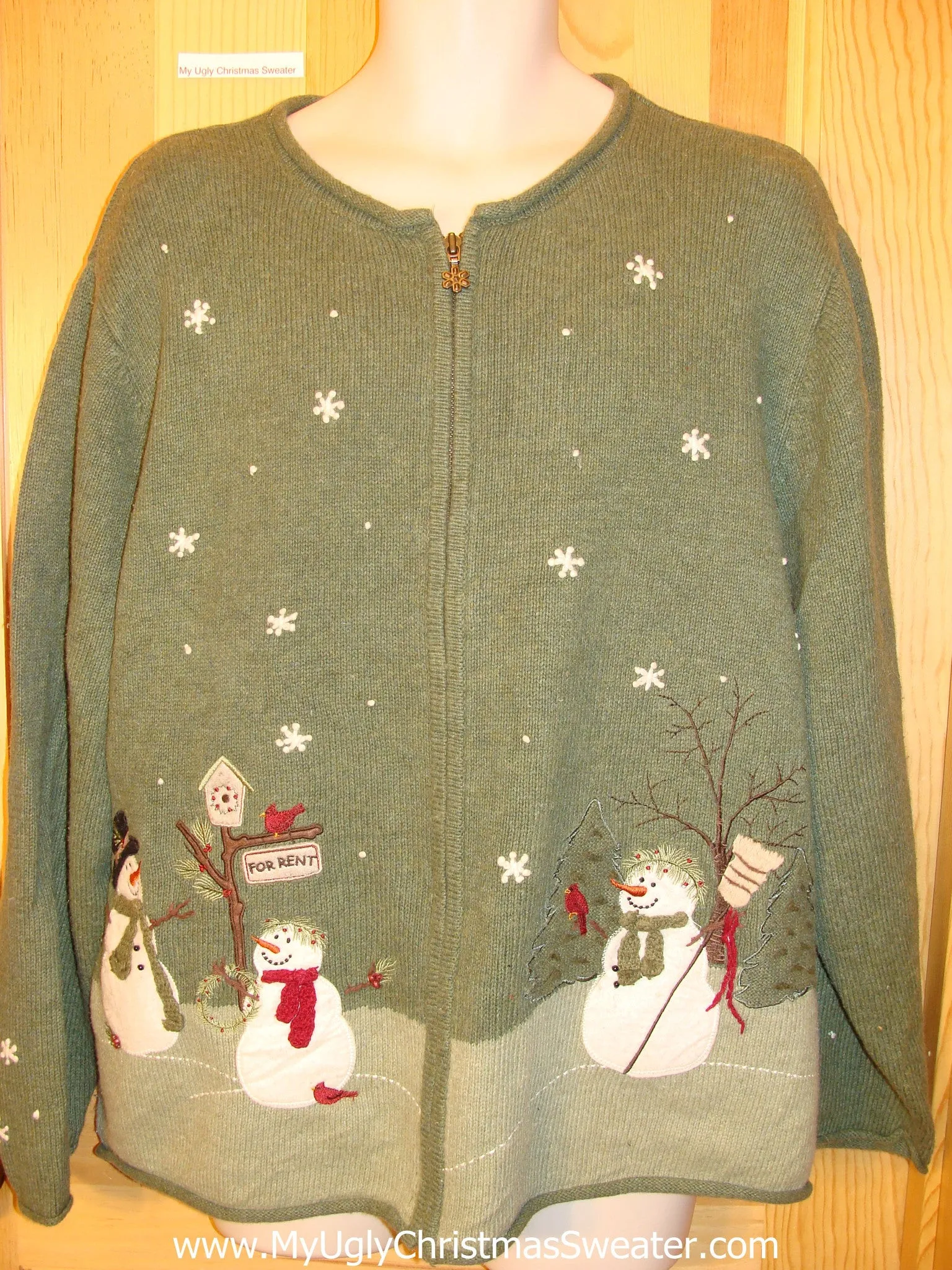 Ugly Christmas Sweater Wms Mens XXXL Snowmen