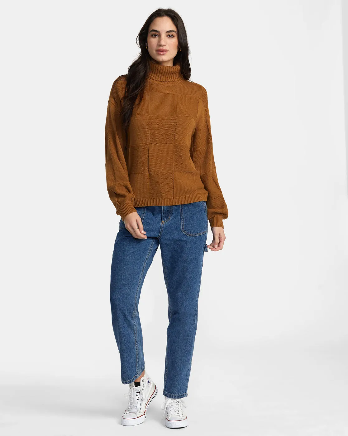 Vineyard Turtleneck Sweater - Workwear Brown