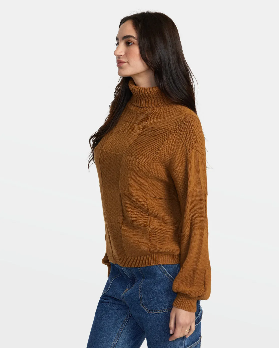 Vineyard Turtleneck Sweater - Workwear Brown