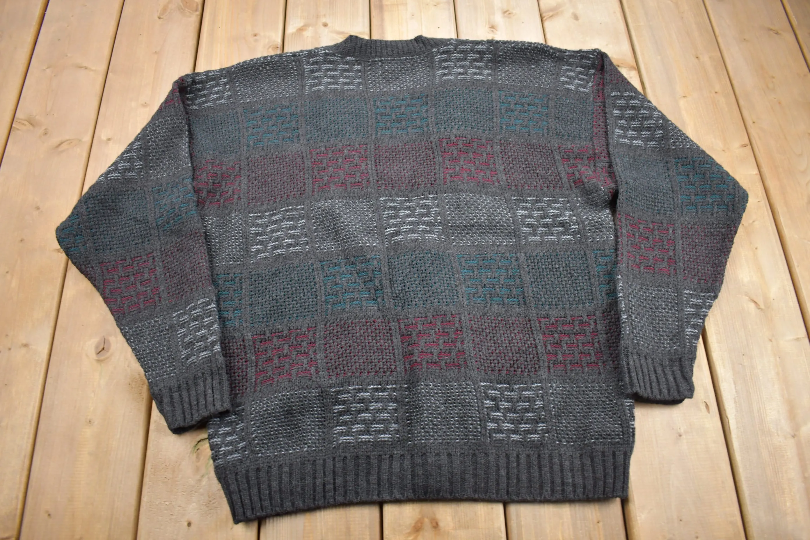 Vintage 1980s The Men's Store At Sears Knit Cardigan Sweater