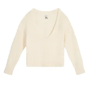 Womens Gabrielle Cableknit Sweater Ivory - AW24