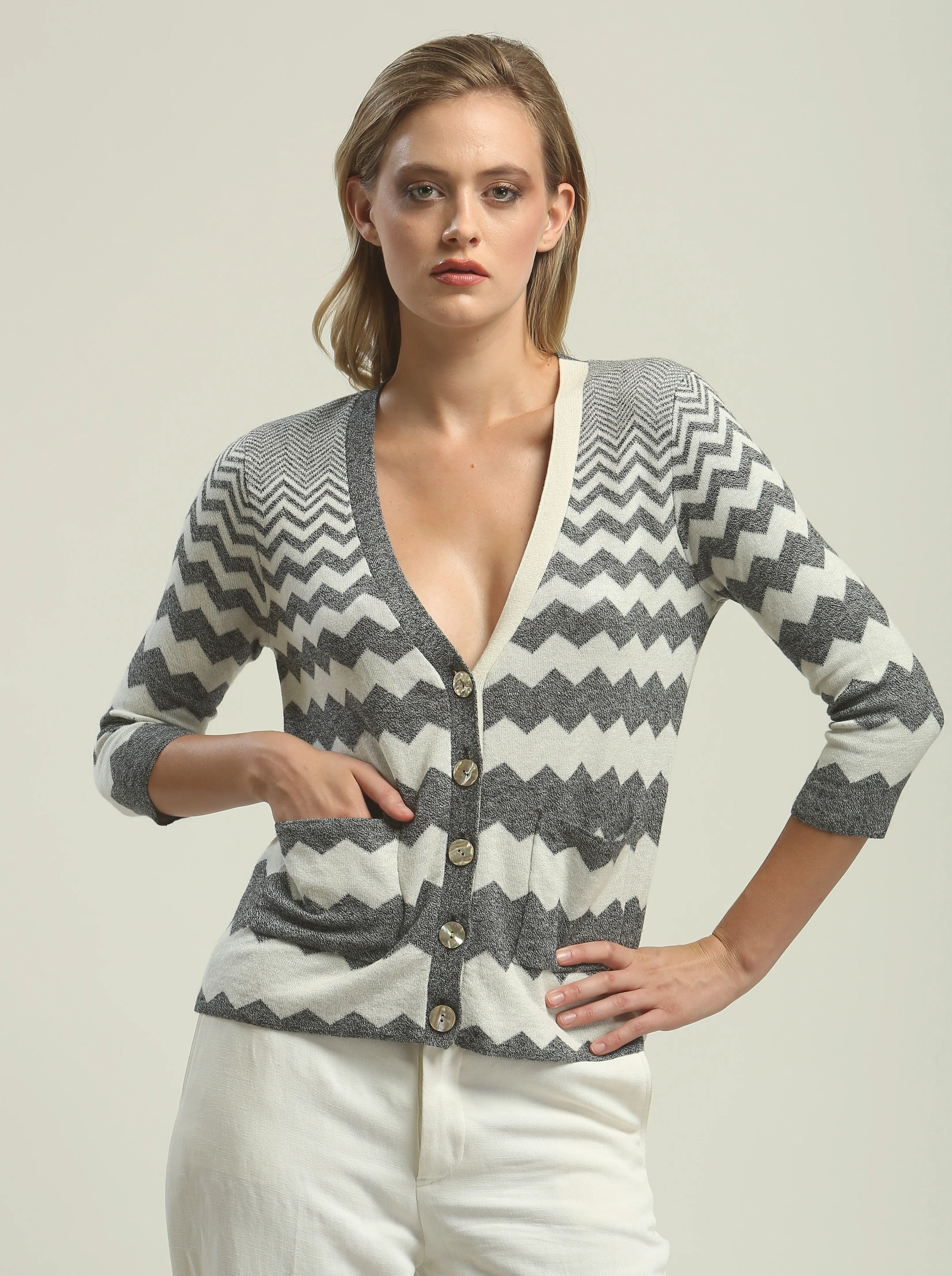 Zig Zag Cardigan